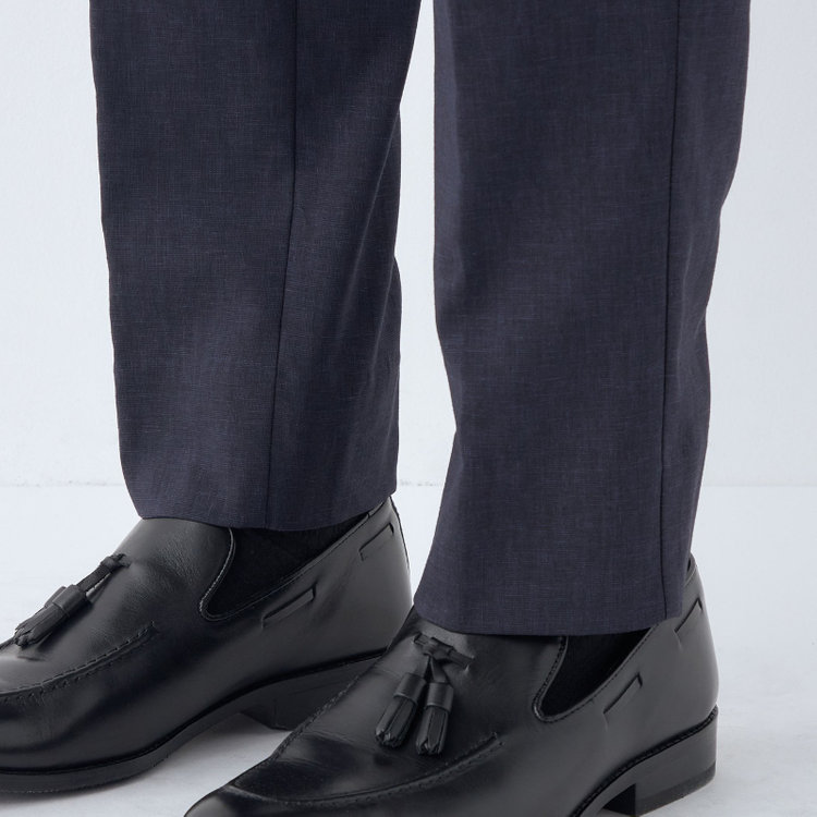 シルバーライン 【RBC】【春夏】オーバーサイズパンツ/ネイビー/ウエストシャーリング/ドローコード/裾上げ済仕様 紺中間