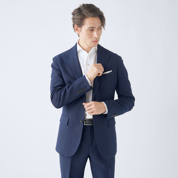 シルバーライン 【5DAYS CLOSET】【RBC】【春夏】テンセルブレンド2釦ジャケット/ネイビー/4S SUSTAINABILITY&ECOLOGY FABRIC 紺中間