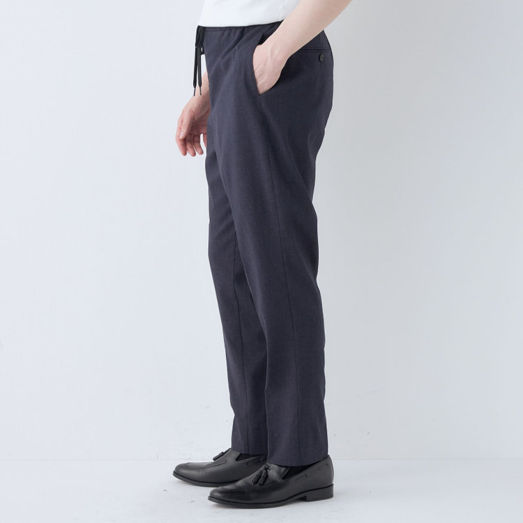 シルバーライン 【RBC】【春夏】オーバーサイズパンツ/ネイビー/ウエストシャーリング/ドローコード/裾上げ済仕様 紺中間