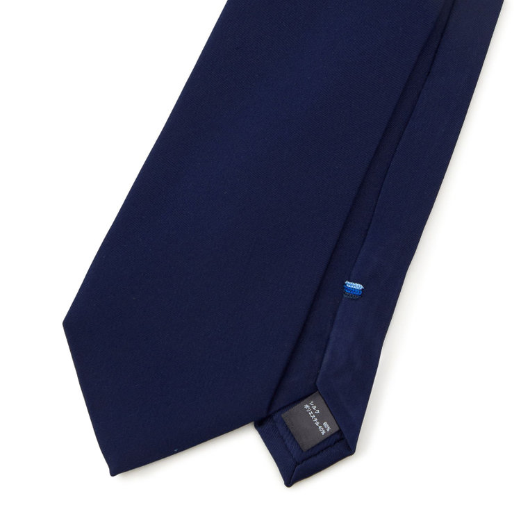 シルバーライン 【SILVER LINE】シルクブレンドソリッド系ネクタイ 8.0cm幅/ネイビー その他