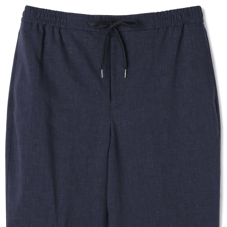 シルバーライン 【RBC】【春夏】オーバーサイズパンツ/ネイビー/ウエストシャーリング/ドローコード/裾上げ済仕様 紺中間