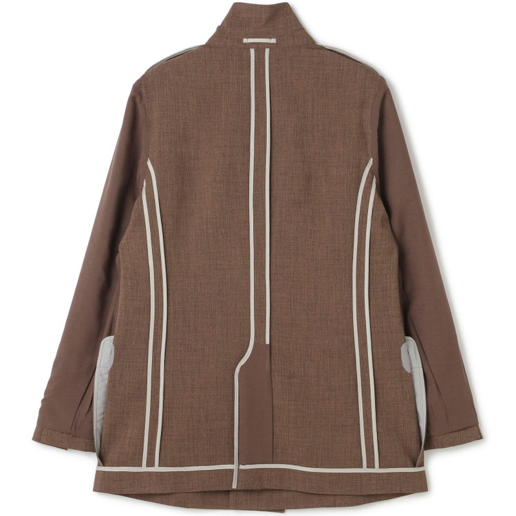 シルバーライン 【SL】【春夏】6釦2掛けダブルジャケット/ブラウン/ウォッシャブル/Naturemier 茶中間