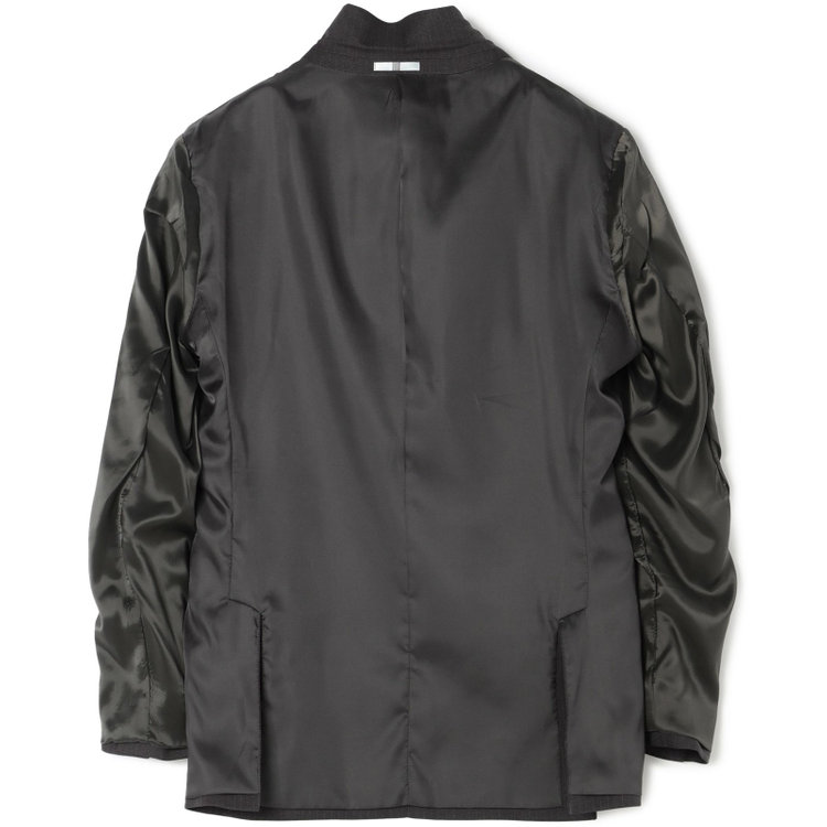 シルバーライン 【CLASSICO TAPERED】【秋冬】スペアパンツ付き/2釦シングルスーツ 1タック/グレー×ストライプ/ウエストムーブ/4S SUSTAINABILITY&ECOLOGY FABRIC/※パンツ裾上げ済仕様 グレー中間