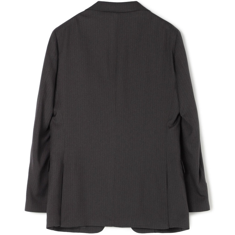シルバーライン 【CLASSICO TAPERED】【秋冬】スペアパンツ付き/2釦シングルスーツ 1タック/グレー×ストライプ/ウエストムーブ/4S SUSTAINABILITY&ECOLOGY FABRIC/※パンツ裾上げ済仕様 グレー中間