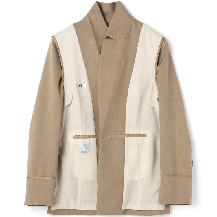 シルバーライン 【SILVER LINE】【年間】1釦シングルパンツスーツ/ベージュ/ウォッシャブル/Naturemier/4S SUSTAINABILITY&ECOLOGY FABRIC/※パンツ裾上げ済仕様 茶淡色
