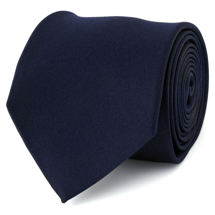 シルバーライン 【SILVER LINE】シルクブレンドソリッド系ネクタイ 8.0cm幅/ネイビー その他