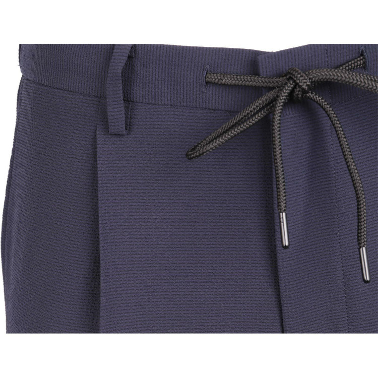 スーツセレクト 【WEB限定/OUTLET】【RBC】【春夏】1タックテーパードパンツ/ネイビー/ドローコード/ウエストシャーリング ネイビー系(紺)