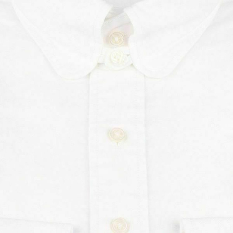 SUIT SELECT　アウトレット 【WEB限定/OUTLET/汚れ・キズ等有】【CLASSICO TAPERED】ラウンドタブカラードレスワイシャツ/ホワイト×ソリッド 白