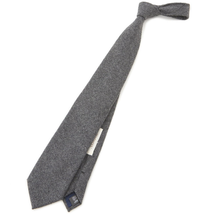 SILVER LINE】ウールコットンブレンドソリッド系ネクタイ 8.0cm幅