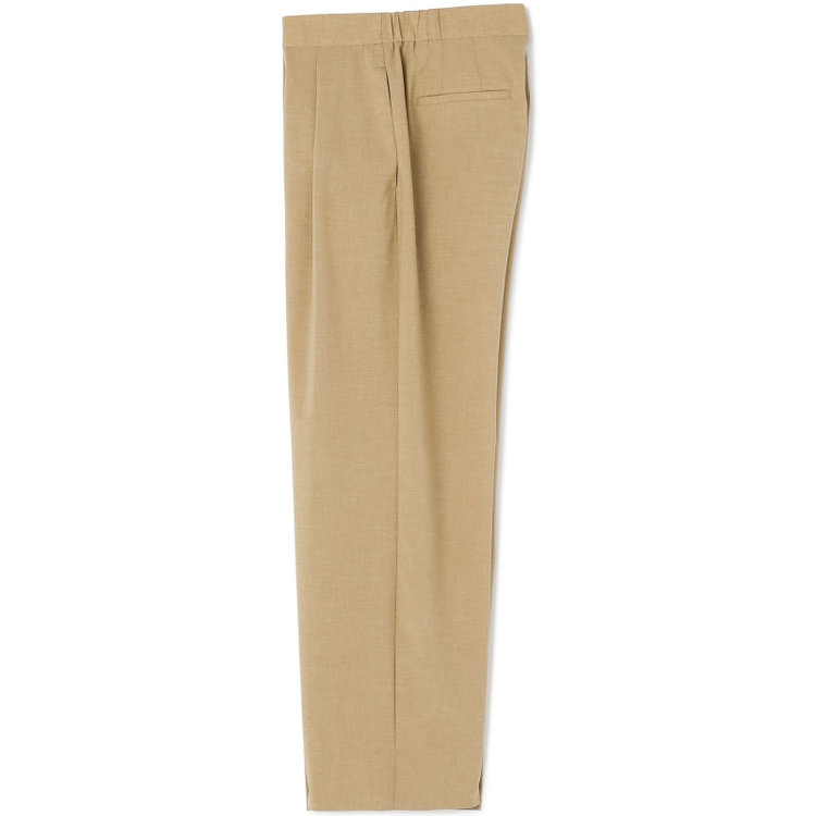 シルバーライン 【SL】【年間】ワイドパンツ/ライトブラウン/ウォッシャブル/裾上げ済仕様 茶淡色