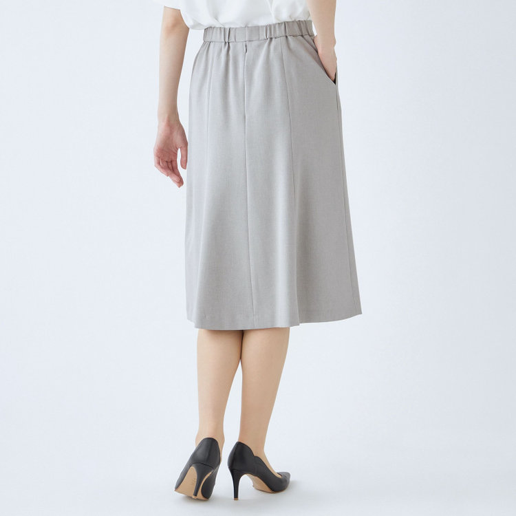 シルバーライン 【SL】【年間】セミフレアスカート/グレー/ウォッシャブル グレー中間