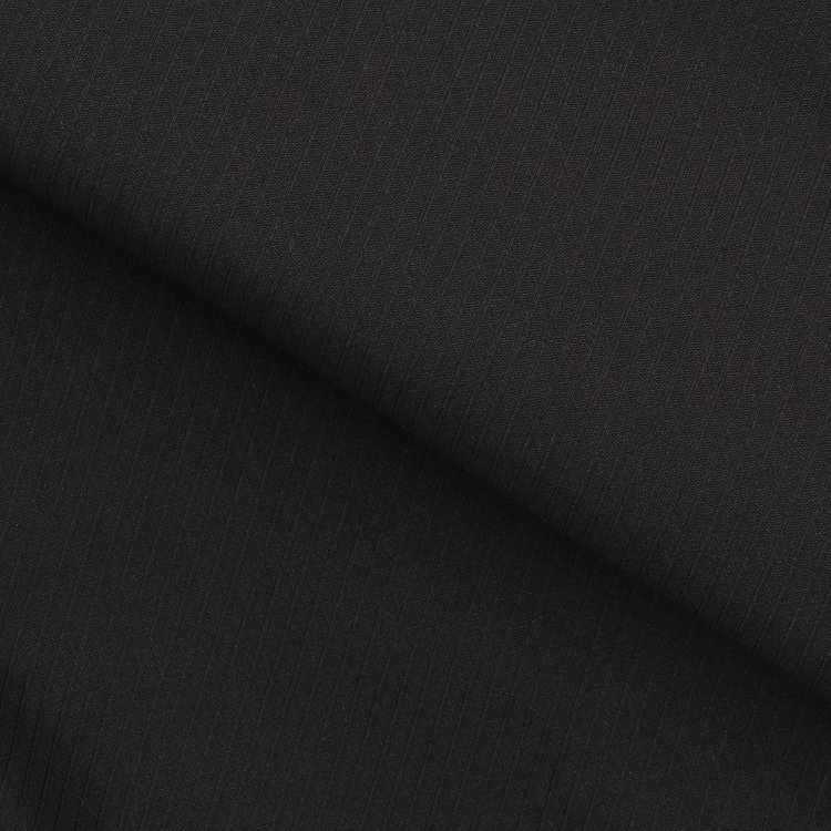 SUIT SELECT　アウトレット 【WEB限定/OUTLET/汚れ・キズ等有】【BLACK LINE】【形態安定】ボタンダウンドレスワイシャツ/ブラック×ドビーツイル 黒