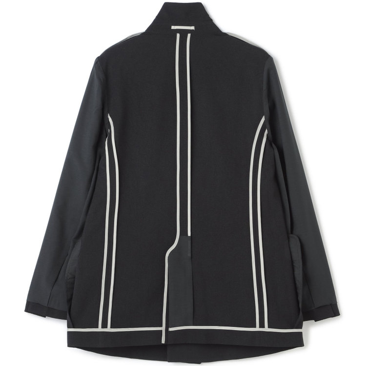 シルバーライン 【SL】【春夏】6釦2掛けダブルジャケット/ブラック/ウォッシャブル/Naturemier 黒