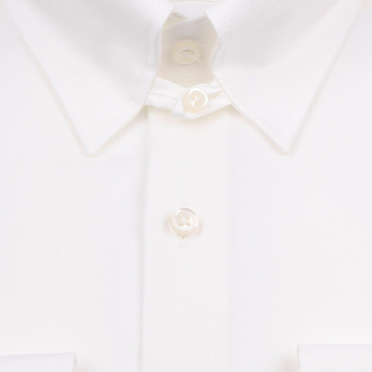 ブラックライン 【BLACK LINE】【形態安定】タブカラードレスワイシャツ/ホワイト×ドビー/Oil guard 白