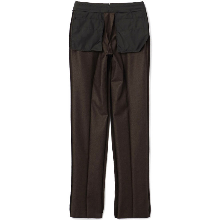 シルバーライン 【発送在庫あり】【CLASSICO TAPERED】【秋冬】3釦段返りシングルスーツ 2タック/ブラウン×ヘリンボーン/ウエストムーブ/MARZOTTO/※裾上げ必要 茶中間