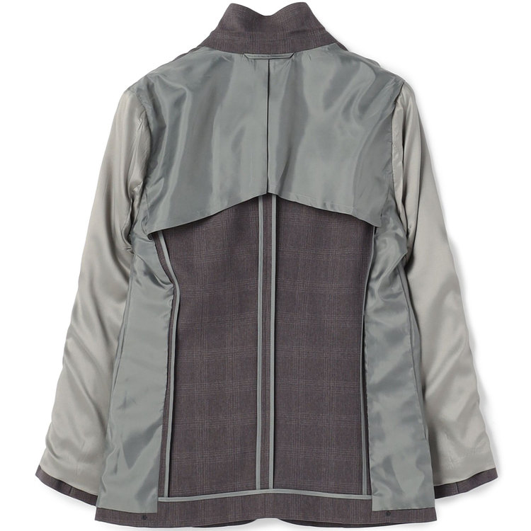 シルバーライン 【SILVER LINE】【秋冬】1釦パンツスーツ/グレー×チェック/ウォッシャブル/ウエストシャーリング/4S SUSTAINABILITY&ECOLOGY FABRIC/※パンツ裾上げ済仕様 グレー中間