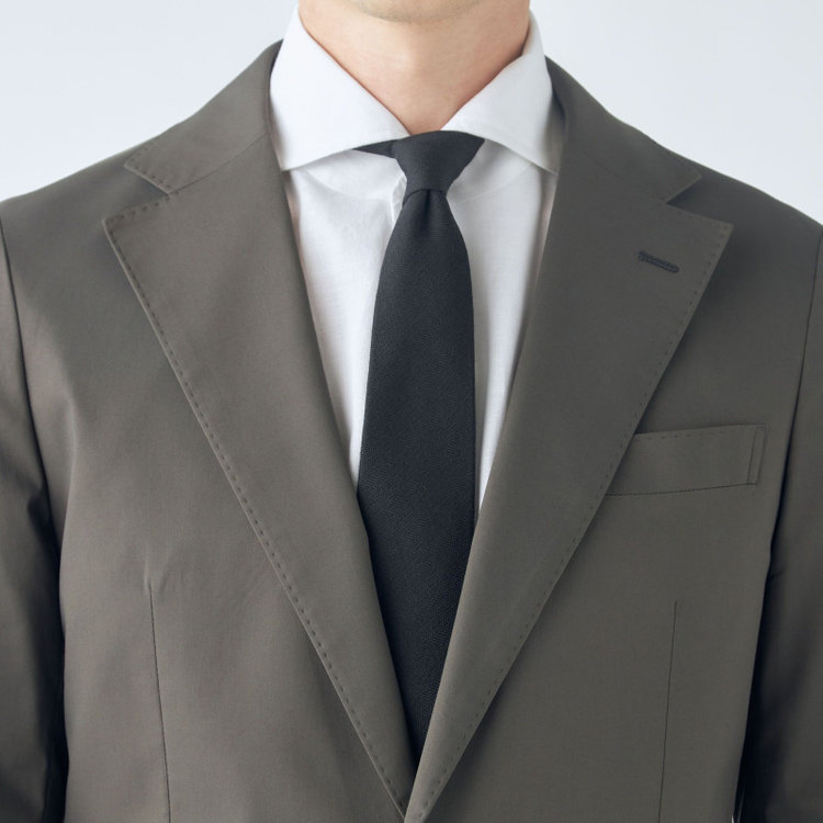 シルバーライン 【CLASSICO TAPERED】【春夏】テンセルブレンド2釦シングルジャケット/カーキ/パッチポケット/ICE EFFECT 黄淡色