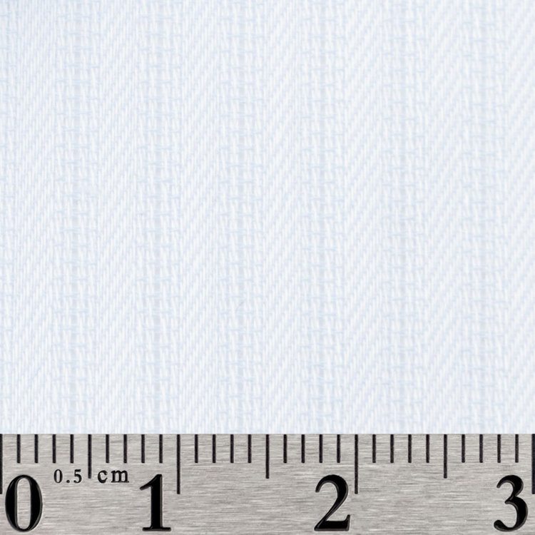 スーツセレクト 【国内縫製】【パターンオーダー】【形態安定】ワイシャツ・ドレスシャツ/サックス×ドビーストライプ/日清紡スーパーノーアイロン/接触冷感（COTTON50%/POLYESTER50%) 青中間