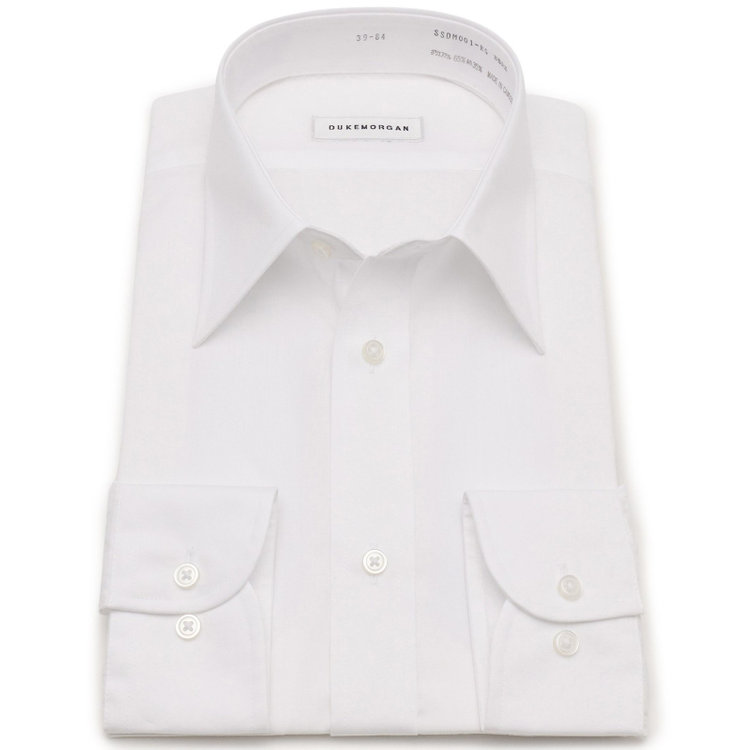 ソノタ 【発送在庫あり】【形態安定】レギュラーカラーワイシャツ/ホワイト×ソリッド 白