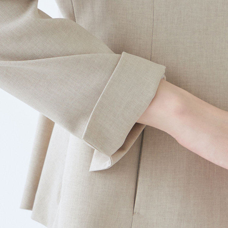 シルバーライン 【SL】【年間】キーカラージャケット/ベージュ/ウォッシャブル 茶淡色