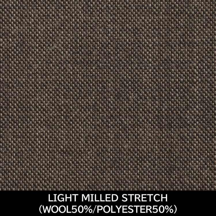 スーツセレクト 【日本製】【MEN'S】【パターンオーダー】【KSW】【秋冬】スーツ/ブラウン/LIGHT MILLED STRETCH (WOOL50% POLYESTER50%) ブラウン系(茶)