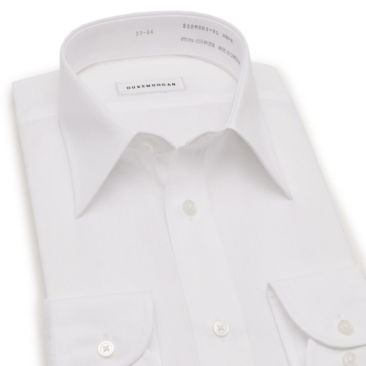 ソノタ 【発送在庫あり】【形態安定】レギュラーカラーワイシャツ/ホワイト×ソリッド 白