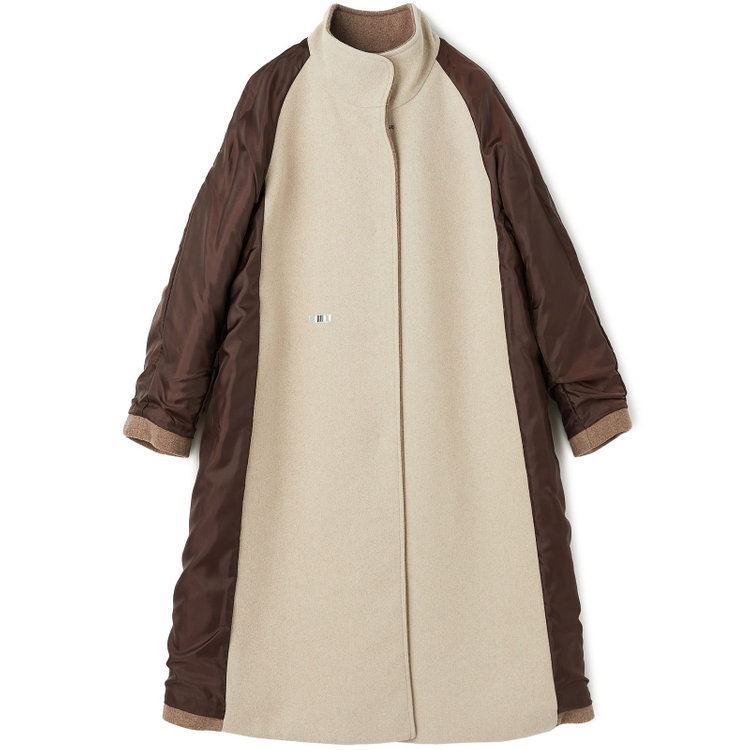シルバーライン 【SL】スタンドカラーコート/ブラウン 茶中間