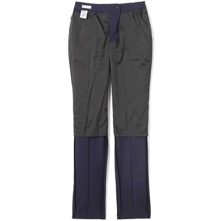 スーツセレクト 【SUIT SELECT×Samantha Thavasa】【年間】ストレートパンツ/ネイビー×ストライプ/4S/マシンウォシャブル/※裾上げ必要 紺中間