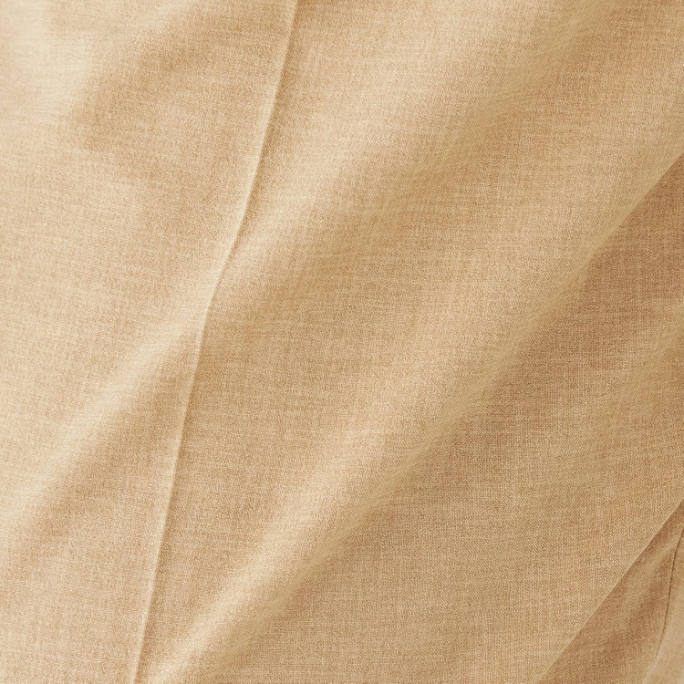 シルバーライン  【SL】【年間】センタープレスパンツ/ライトブラウン/ウォッシャブル/※裾上げ済仕様 茶淡色