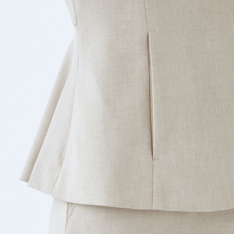 シルバーライン 【SL】【年間】キーカラージャケット/ベージュ/ウォッシャブル 茶淡色