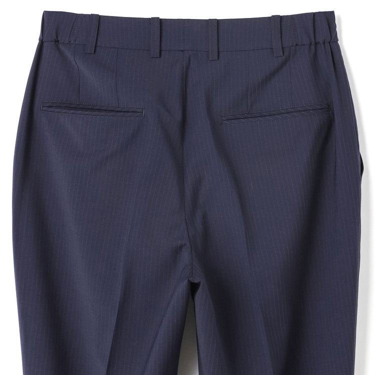 スーツセレクト 【SUIT SELECT×Samantha Thavasa】【年間】ストレートパンツ/ネイビー×ストライプ/4S/マシンウォシャブル/※裾上げ必要 紺中間