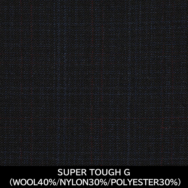 スーツセレクト 【国内縫製】【WOMEN'S】【パターンオーダー】【RELAX TAPERED】【春夏】スーツ/ネイビー/SUPER TOUGH G (WOOL40%/NYLON30%/POLYESTER30%) 紺中間