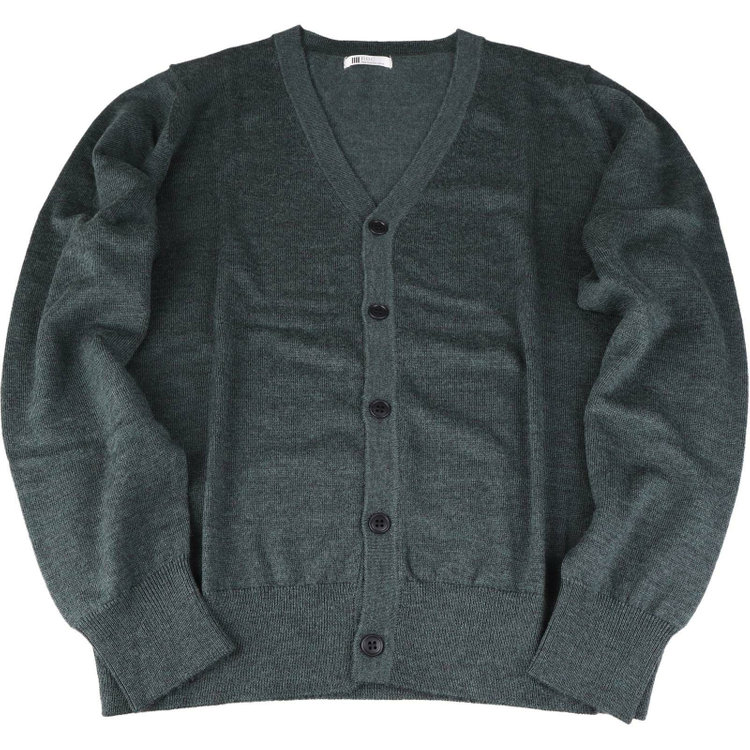 スーツセレクト 【RBC】【秋冬】ニットカーディガン/グリーン/ZEGNA BARUFFA/マシンウォッシャブル グリーン系(緑)