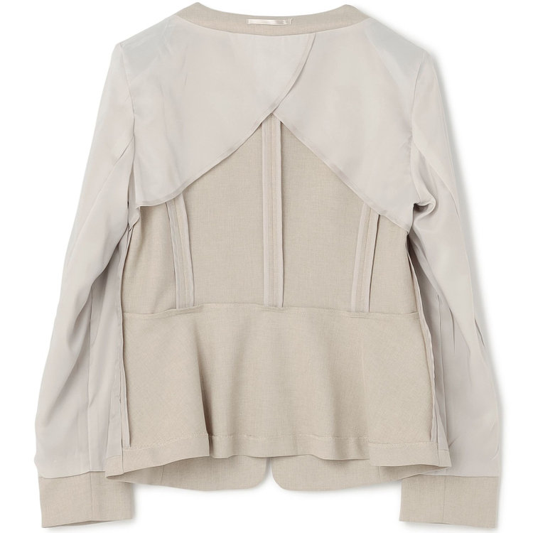 シルバーライン 【SL】【年間】キーカラージャケット/ベージュ/ウォッシャブル 茶淡色