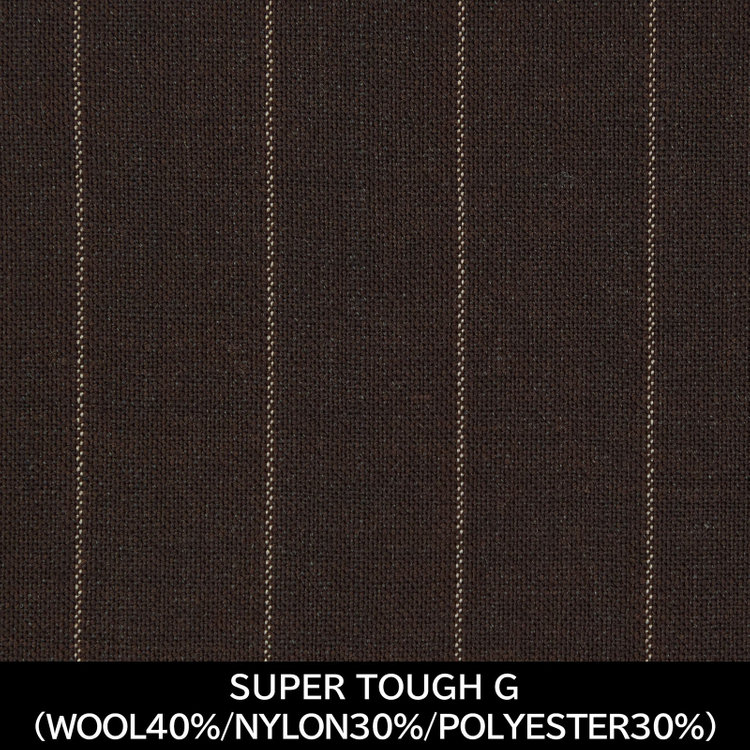 スーツセレクト 【日本製】【WOMEN'S】【パターンオーダー】【RELAX TAPERED】【春夏】スーツ/ブラウン×ストライプ/SUPER TOUGH G (WOOL40% NYLON30% POLYESTER30%) ブラウン系(茶)