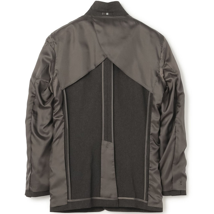 ブラックライン 【SLIM TAPERED_2】【秋冬】2釦シングルスーツ 0タック/グレー×ドビー/4S/※裾上げ必要 グレー濃色