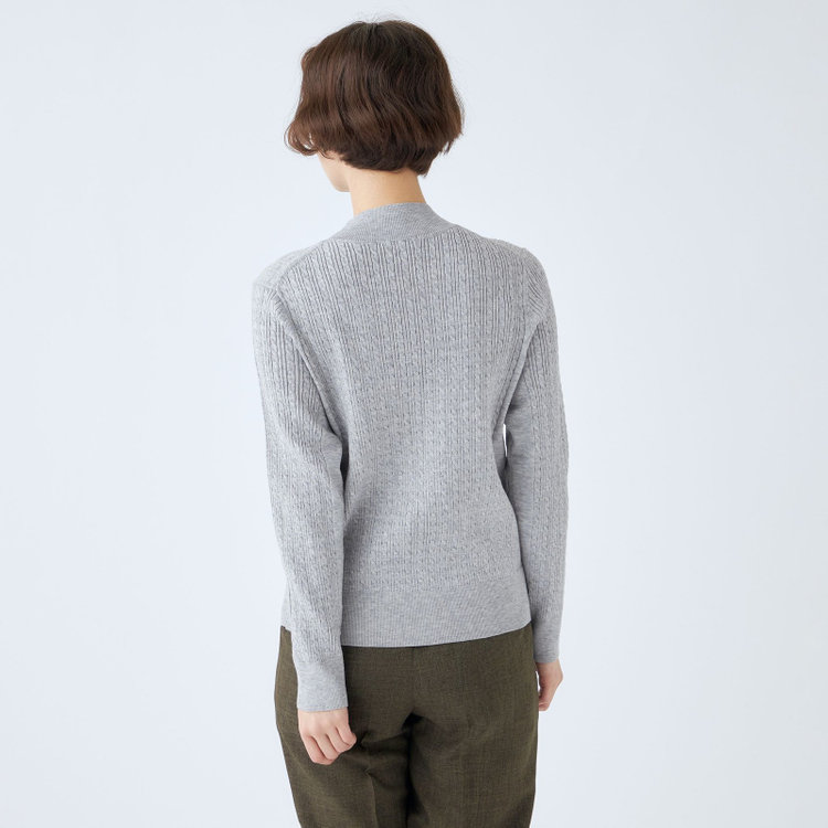 シルバーライン 【SL】【秋冬】 ハイネック ニットセーター/グレー/マシンウォッシャブル グレー淡色