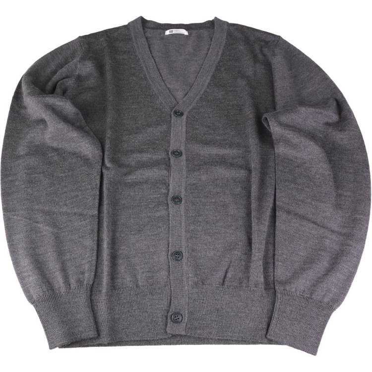 スーツセレクト 【RBC】【秋冬】ニットカーディガン/グレー/ZEGNA BARUFFA/マシンウォッシャブル グレー系(灰)