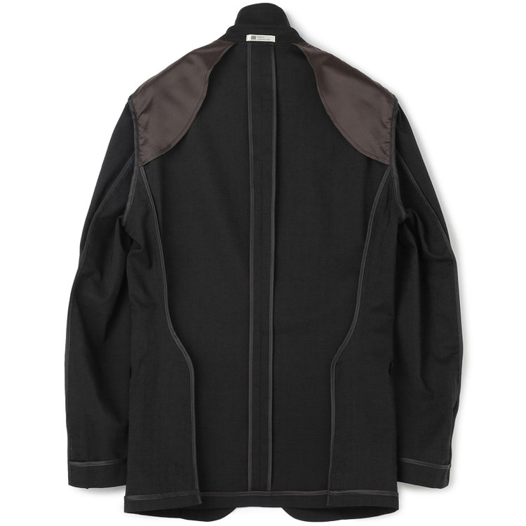 シルバーライン 【発送在庫あり】【RBC】【春夏】ポリエステル2釦ジャケット/ブラック/パッチポケット/4S SUSTAINABILITY&ECOLOGY FABRIC 黒