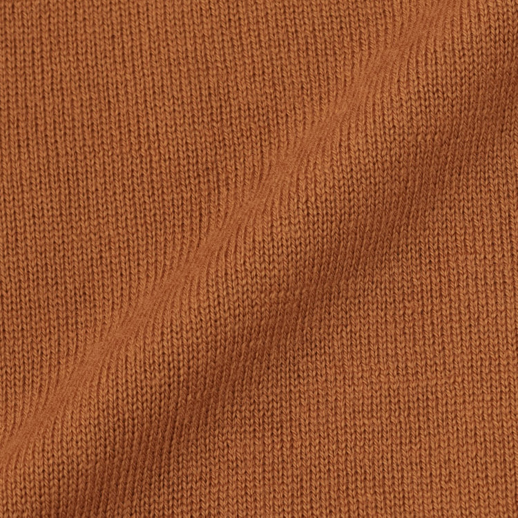 スーツセレクト 【RBC】【秋冬】ウール100%モックネックニットセーター/オレンジ/ZEGNA BARUFFA/マシンウォッシャブル 橙濃色