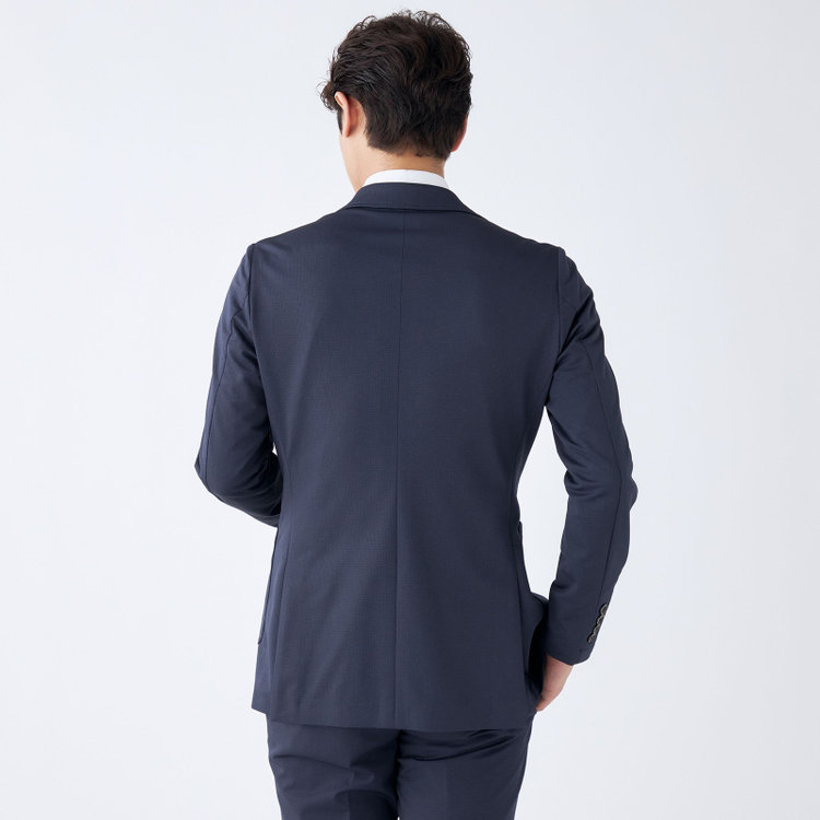 シルバーライン 【CLASSICO TAPERED】【春夏】2釦シングルジャケット/ネイビー/パッチポケット/4S SUSTAINABILITY&ECOLOGY FABRIC/RIRANCHA 紺中間