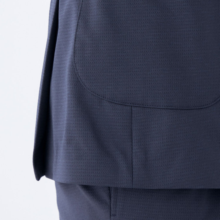 シルバーライン 【CLASSICO TAPERED】【春夏】2釦シングルジャケット/ネイビー/パッチポケット/4S SUSTAINABILITY&ECOLOGY FABRIC/RIRANCHA 紺中間