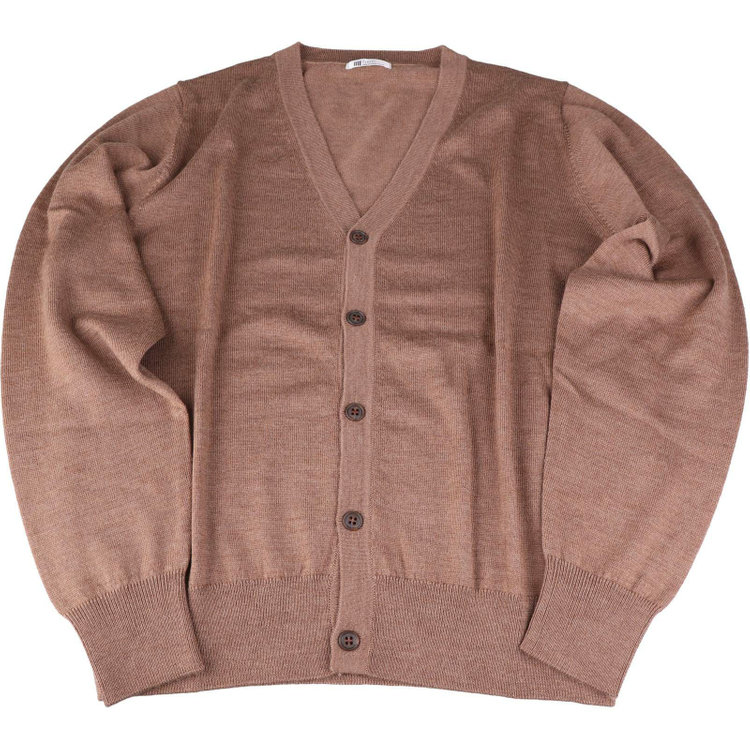 スーツセレクト 【RBC】【秋冬】ニットカーディガン/ライトブラウン/ZEGNA BARUFFA/マシンウォッシャブル ブラウン系(茶)