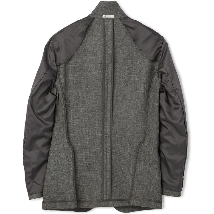 シルバーライン 【5DAYS CLOSET】【RBC】【秋冬】TUMUGITO 2釦ジャケット セットアップ対応 /ブラウン×ツイル /ウォッシャブル /パッチポケット グレー中間