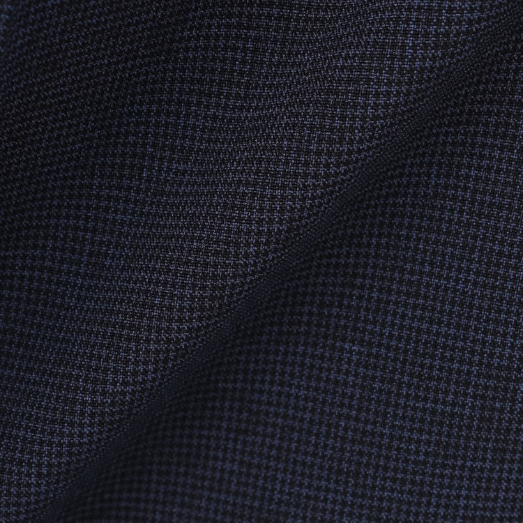 ブラックライン 【SLIM TAPERED】【春夏】0タックテーパードパンツ/ネイビー＆ブラック×ハウンドトゥース/ウエストムーブ/ウォッシャブル/4S SUSTAINABILITY&ECOLOGY FABRIC/※裾上げ必要 青濃色