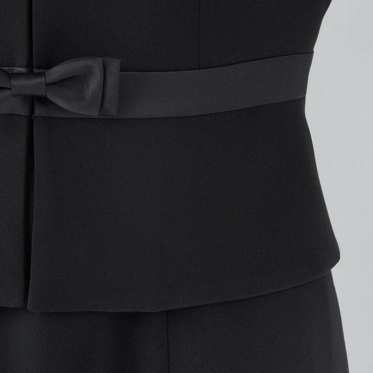 ソノタ 【SL】【年間】ノーカラー前開きアンサンブルレディースフォーマル 黒