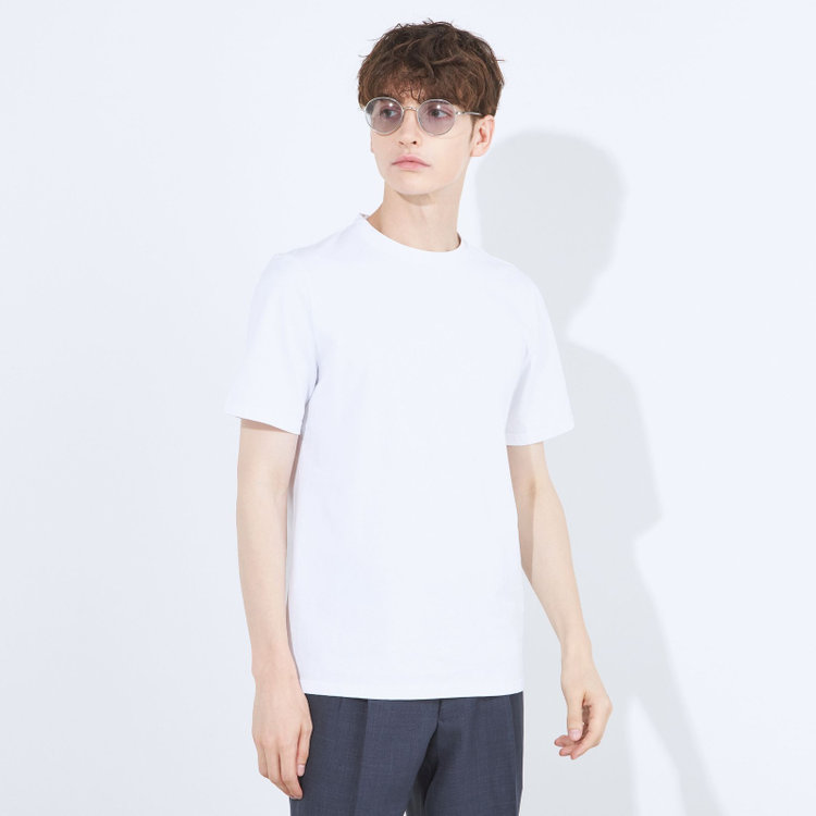 SUIT SELECT　アウトレット 【WEB限定/OUTLET/汚れ・キズ等有】【RBC】【半袖】コットンクルーネックシャツ/ホワイト 白