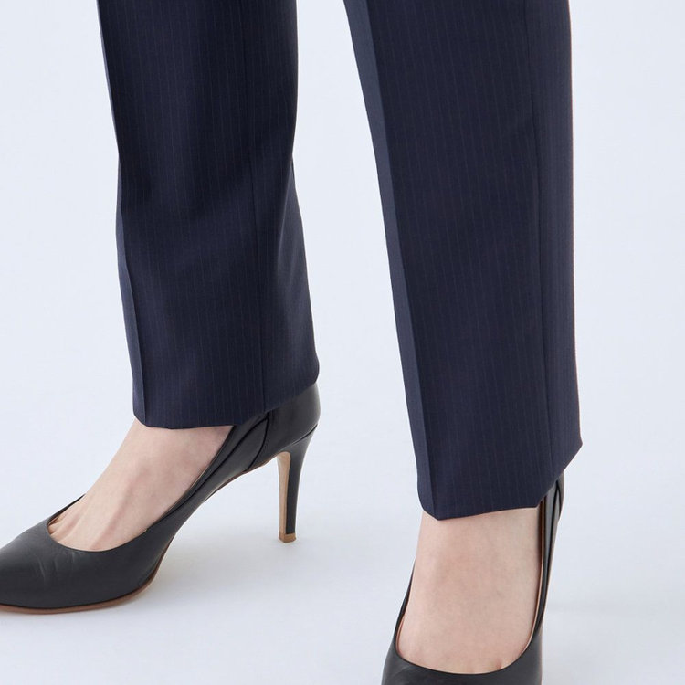 スーツセレクト 【SUIT SELECT×Samantha Thavasa】【年間】ストレートパンツ/ネイビー×ストライプ/4S/マシンウォシャブル/※裾上げ必要 ネイビー系(紺)