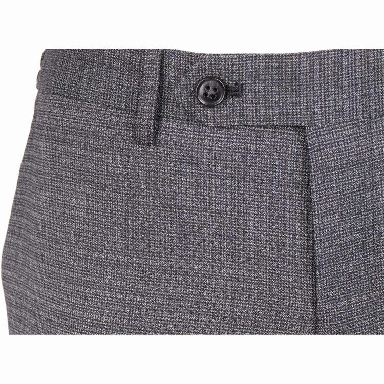 スーツセレクト 【SLIM TAPERED】【春夏】0タックテーパードパンツ/グレー/ウエストシャーリング仕様/ウールエアー グレー系(灰)