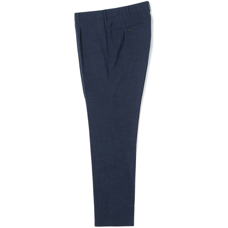 シルバーライン 【CLASSICO TAPERED】【春夏】1タックテーパードパンツ/ネイビー/ウエストムーブ仕様/4S SUSTAINABILITY&ECOLOGY FABRIC/※裾上げ済仕様 紺中間